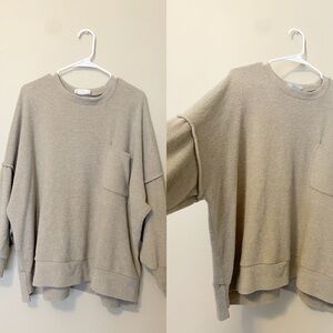 Zenana Outfitters Tan Fleece Pullover